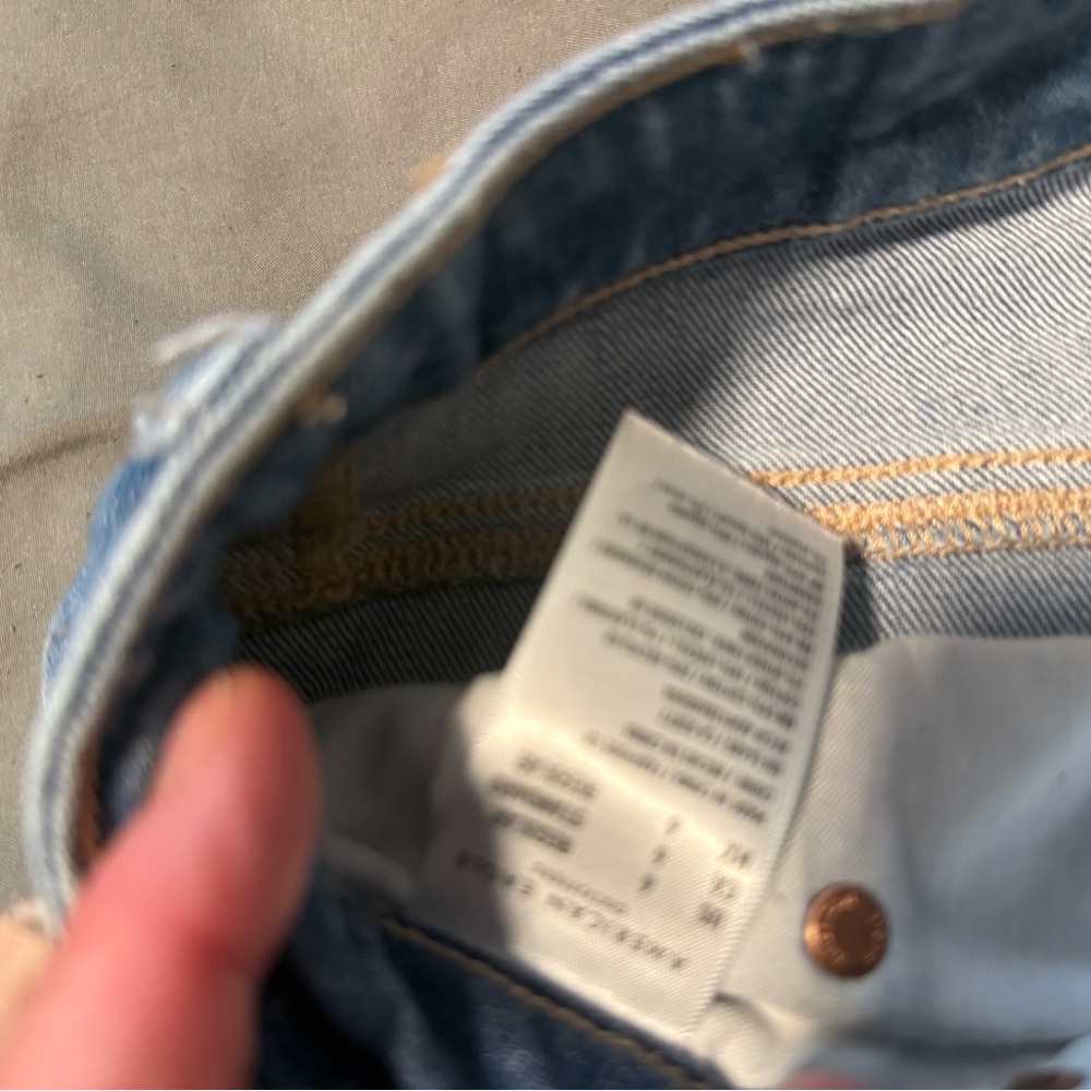 American Eagle  High Waisted wide leg Blue Jeans - Picture 8 of 8